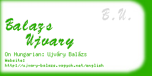 balazs ujvary business card